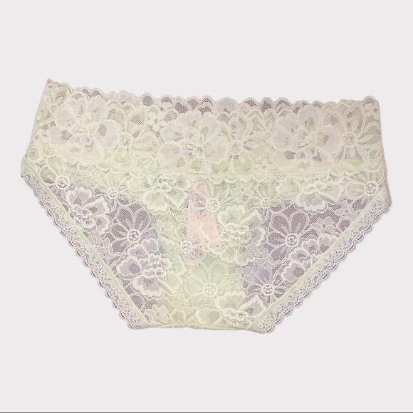 Victoria Secret Lacey Cheeky Panties - Size XS - Icy Green - NWT - Picture 1 of 3